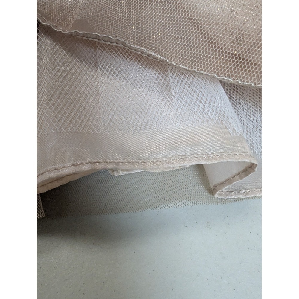 Morgan & Co Formal Gown Dress 5/6 Pink Gold Lace Tulle Satin Maxi Prom Evening - Picture 14 of 16